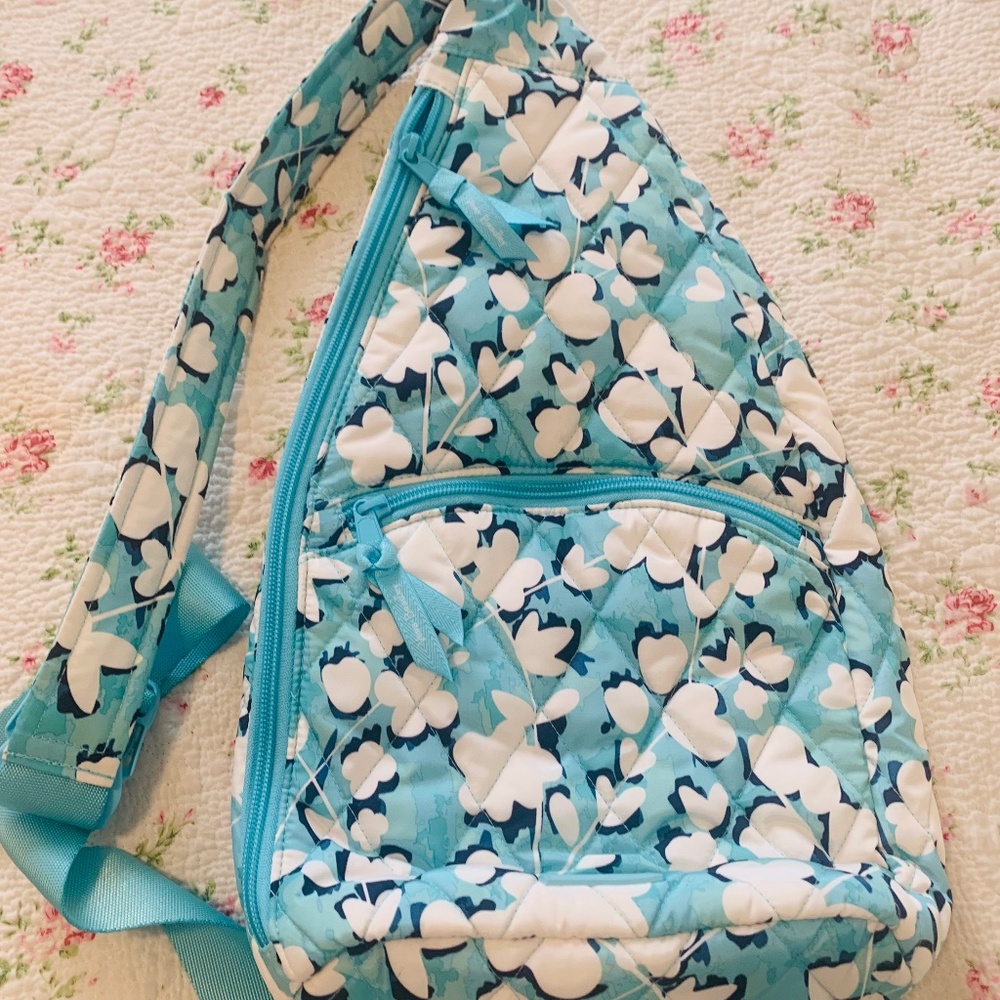 Vera Bradley Cut Vines Cool essential Sling Backpack